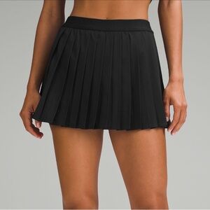Black Pleated Tennis Skirt